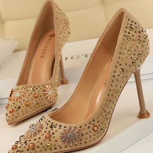 Strass Talons Chaussures Vintage
