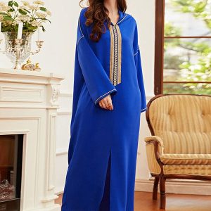 Robe Musulmane Djellaba Brodée