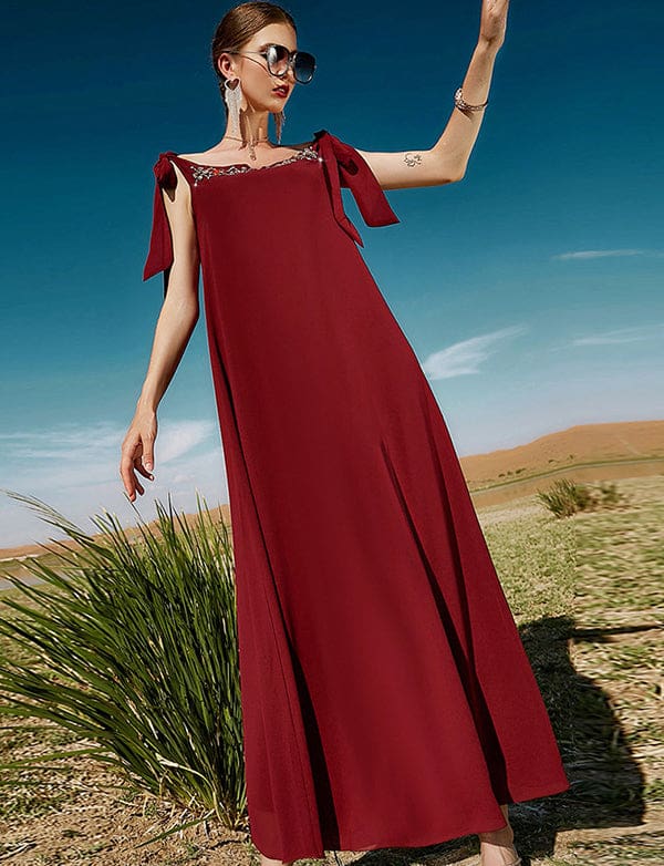 Robe Sans Manches Bourgogne – Image 6