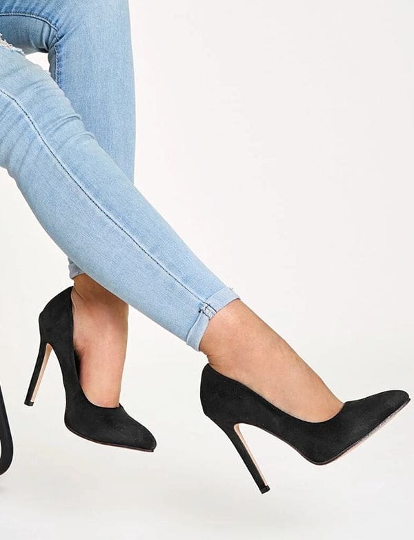 Chaussures à Talons Aiguilles en Suédine à Bout Pointu – Image 3