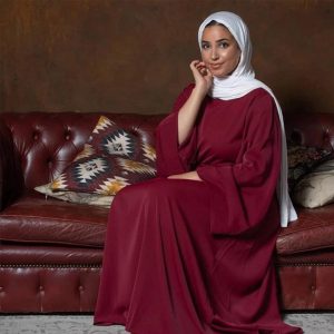 Abaya FemmeBordeaux