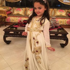 Takchita Petite Fille Blanc