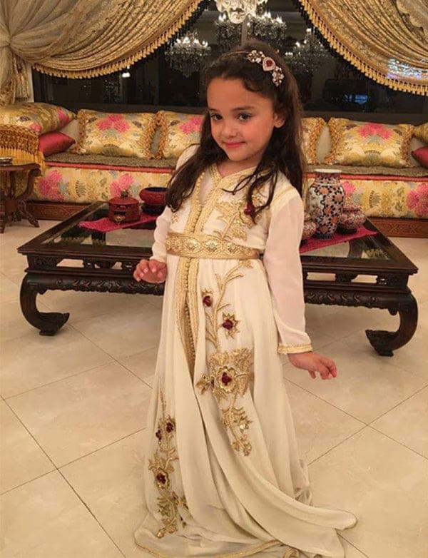 Takchita Petite Fille Blanc – Image 3