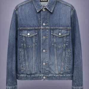 Balenciaga Denim Jacket Washed Blue