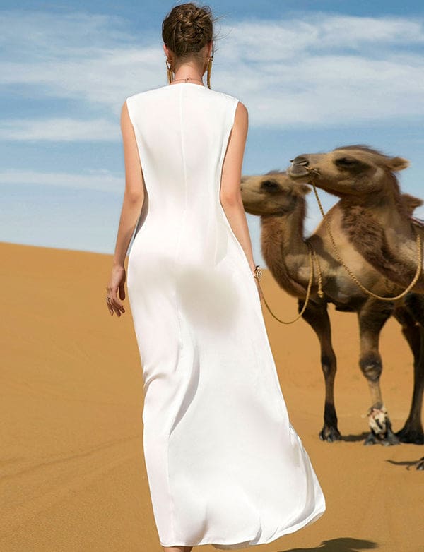 Abaya Argentée Deux Pièces – Image 9