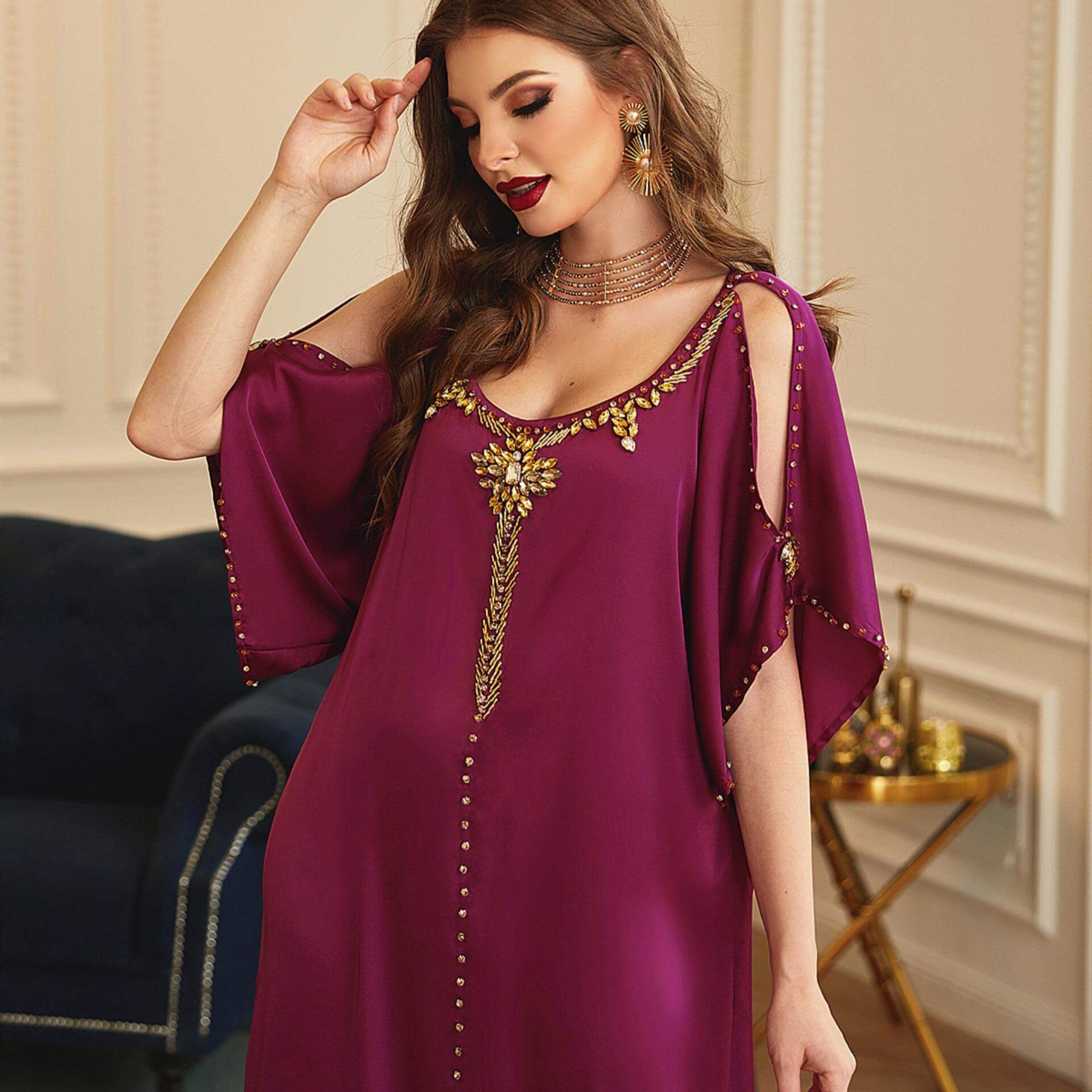 Djellaba Marocaineavec Broderie – Image 4