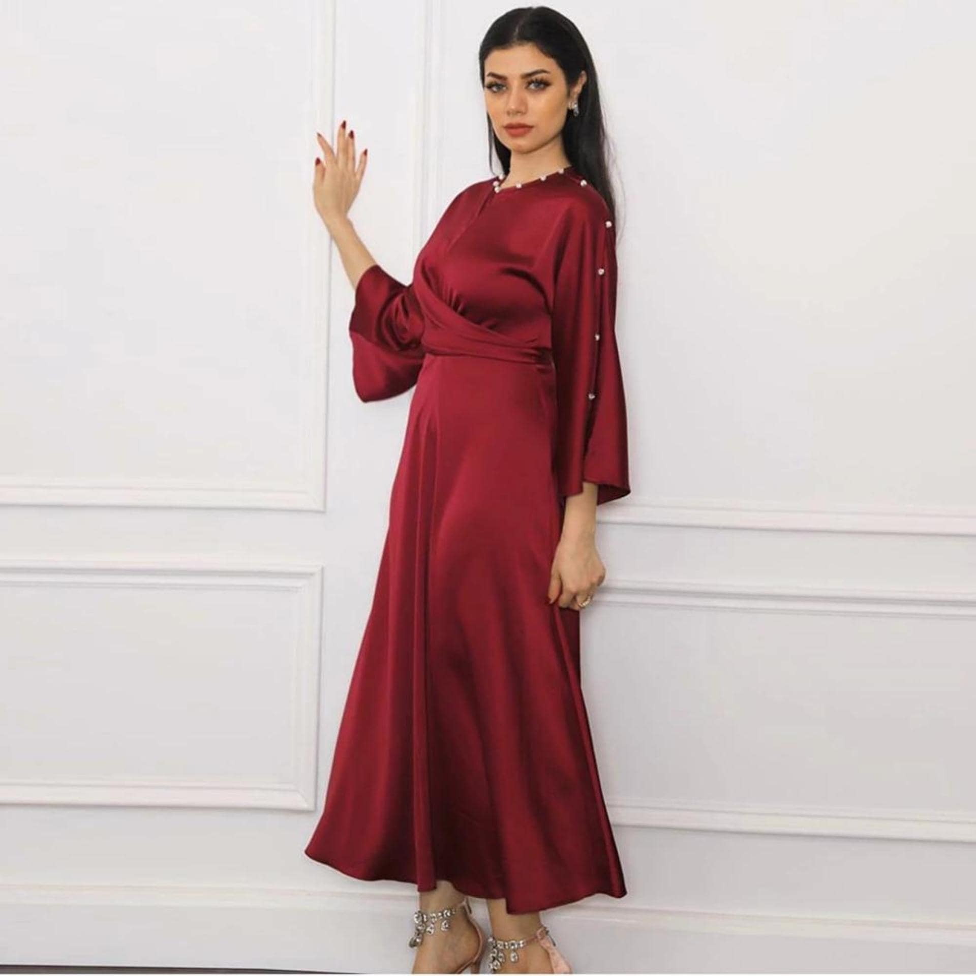 Abaya Femme Rouge – Image 4
