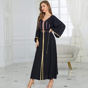 Djellaba Marocaine Noir