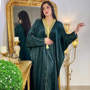 Caftan MarocainVert Bouteille
