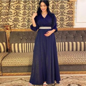 Abaya Dubai Bleu