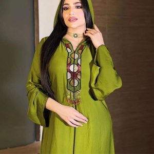 Caftan MarocainVert d&rsquo;Eau