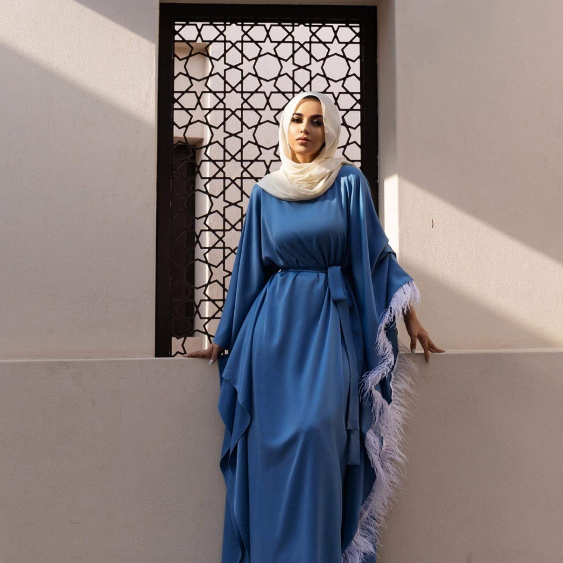 Abaya Femme Bleu – Image 2