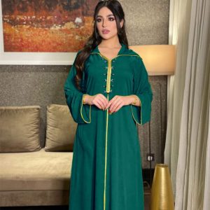 Robe Caftan Vert