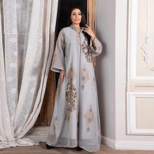 Caftan Marocain Gris