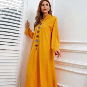 Djellaba FemmeMoutarde