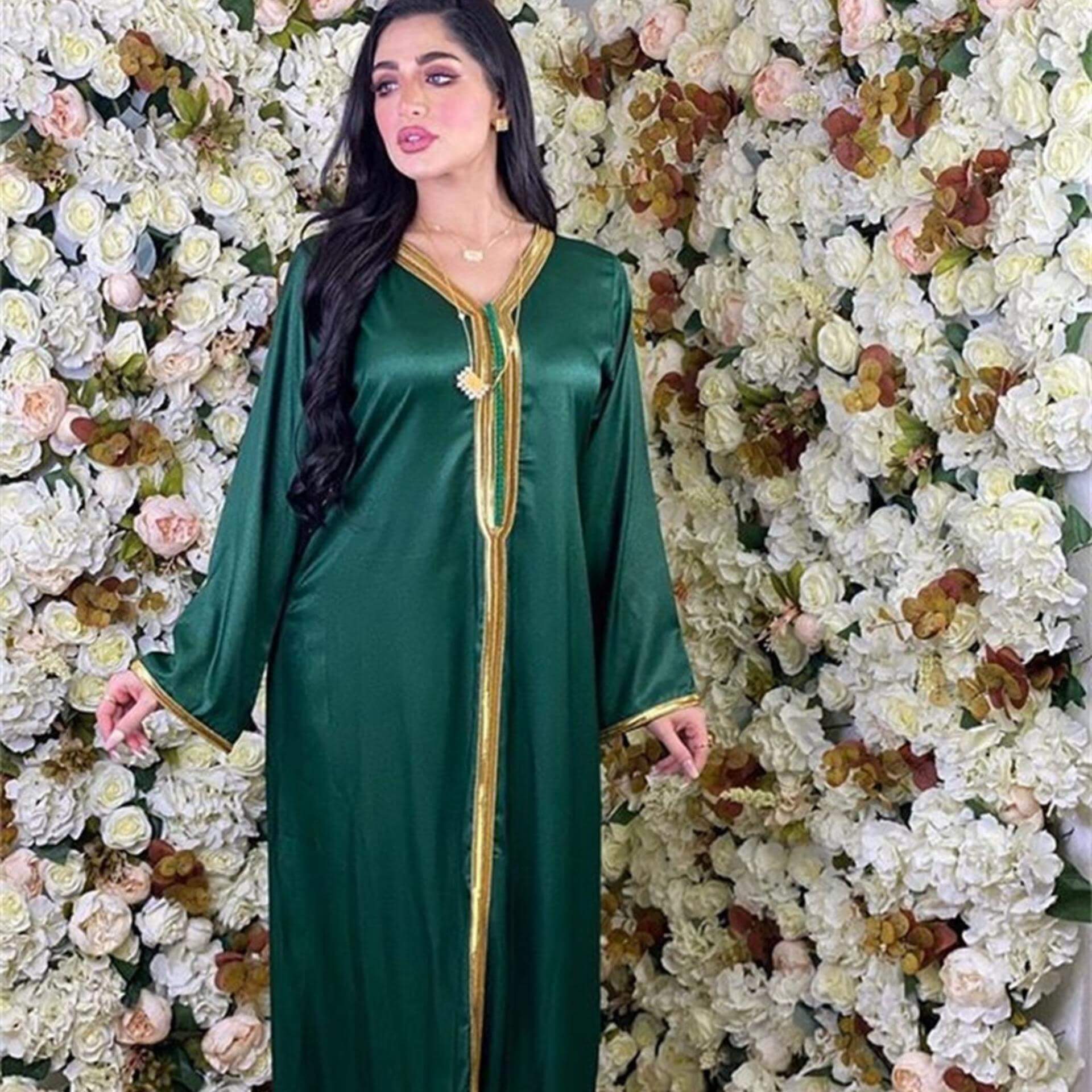 Djellaba Marocaine Verte