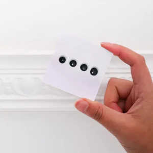 Lot de 4 aimants noirs