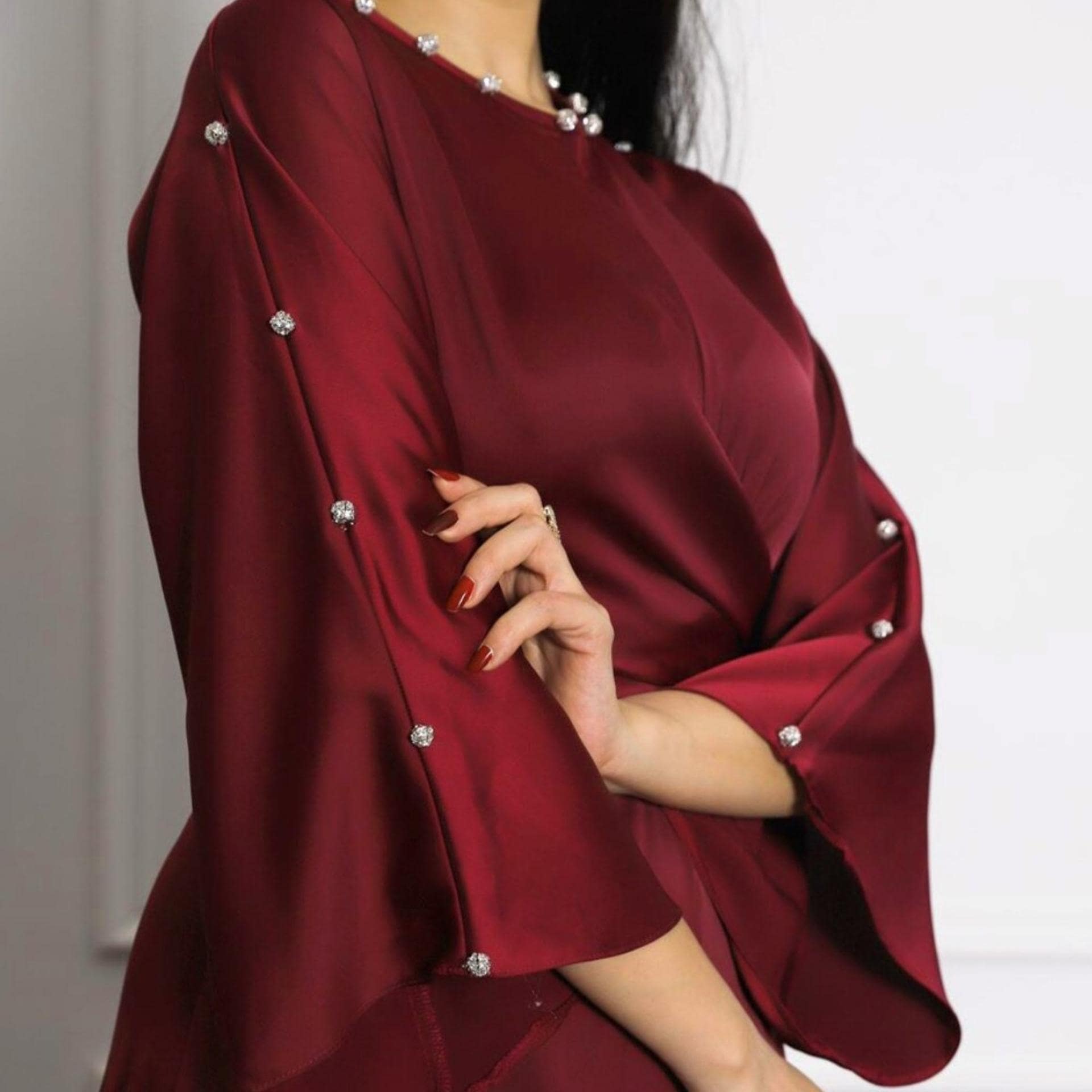 Abaya Femme Rouge – Image 5