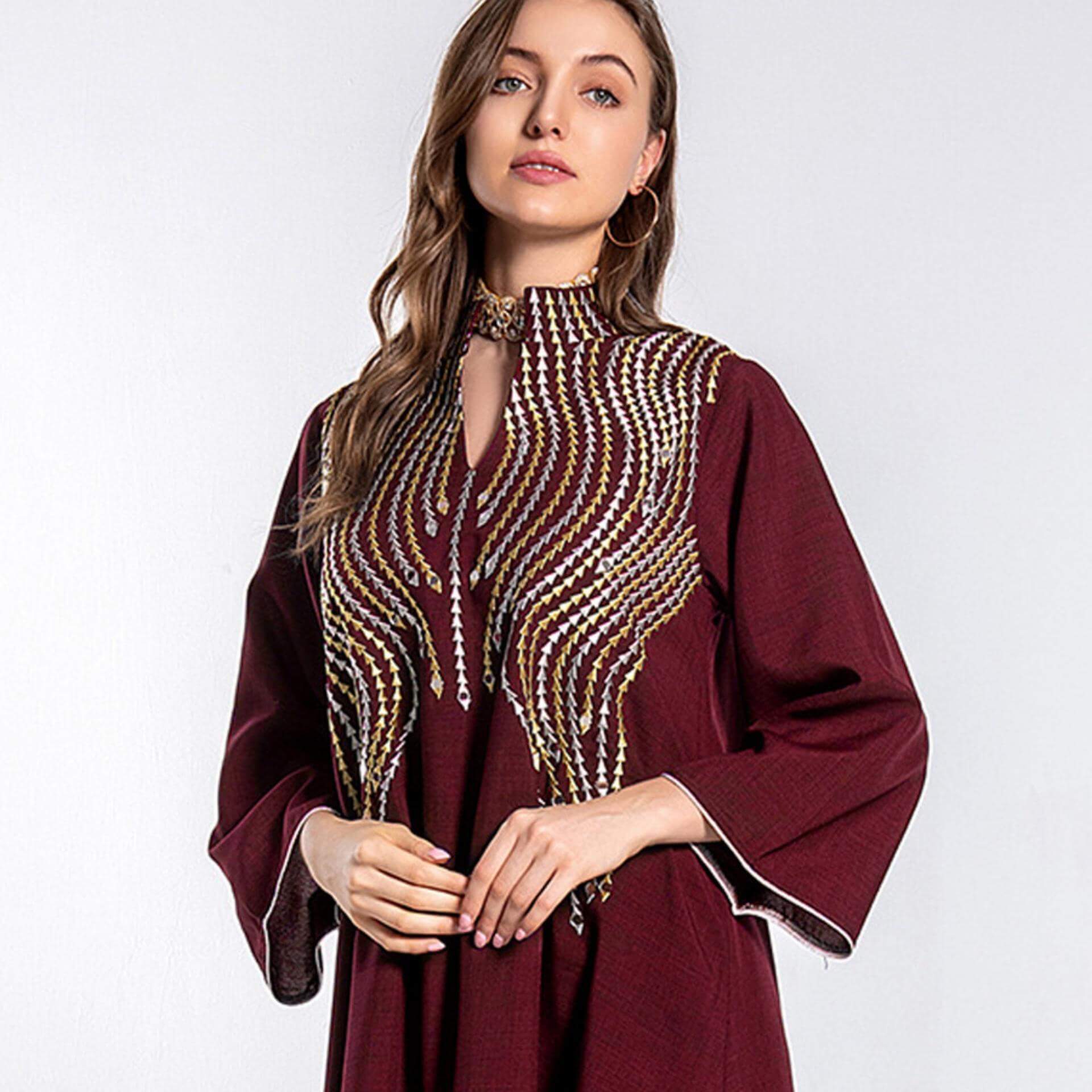 Djellaba MarocaineFemme Rouge – Image 4