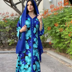 Robe CaftanBleu Turquoise