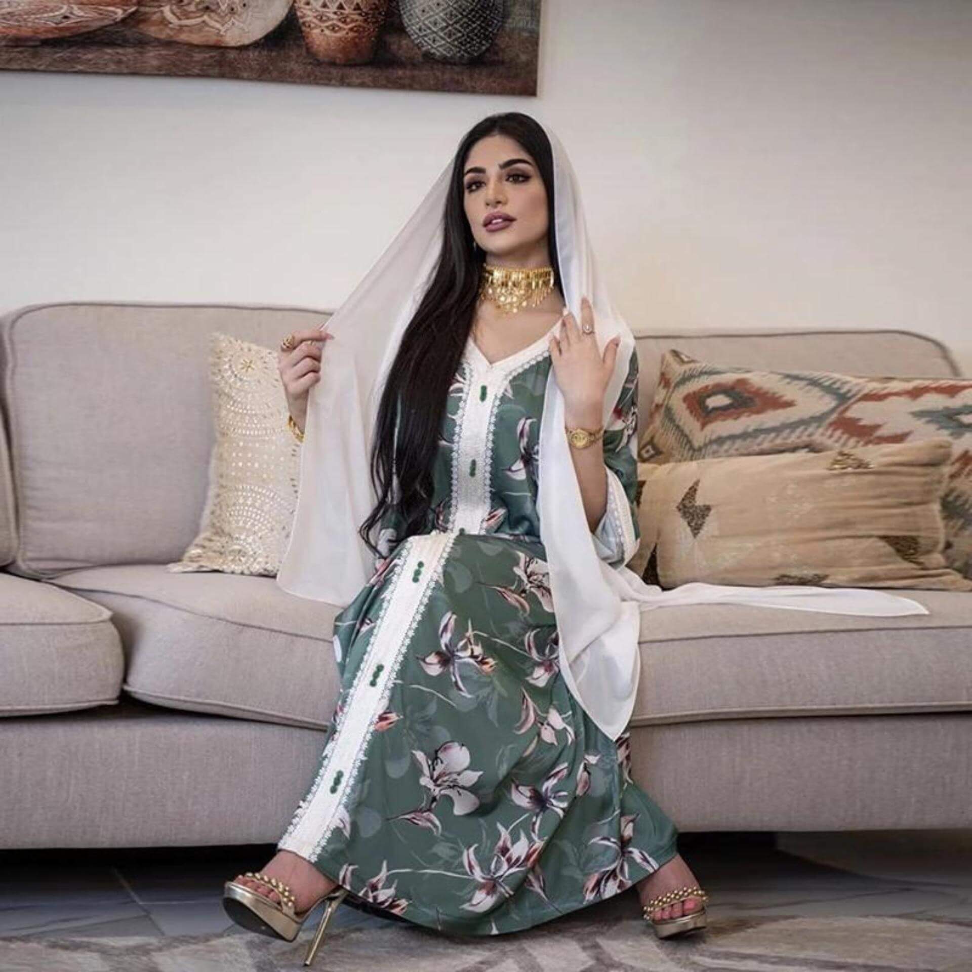 Caftan MarocainVert Moderne – Image 4