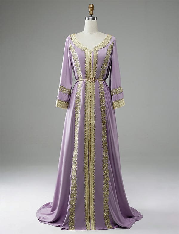 Lilas Takchita Satin Caftan Marocain – Image 4