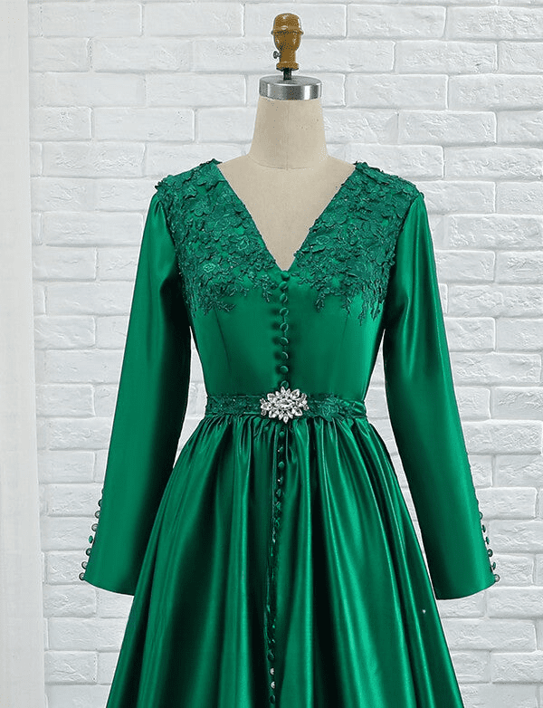 Caftan Robe de Mariage Vert – Image 6
