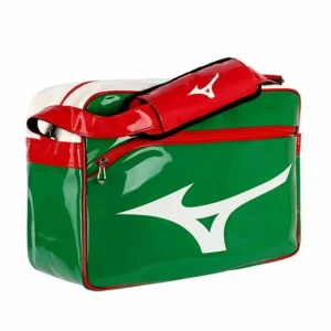 Sac de sport Mizuno Vintage Medium - Vert/Blanc/Rouge