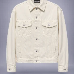 Balenciaga Denim Jacket Japanese White