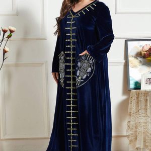 Djellaba Femme Velours