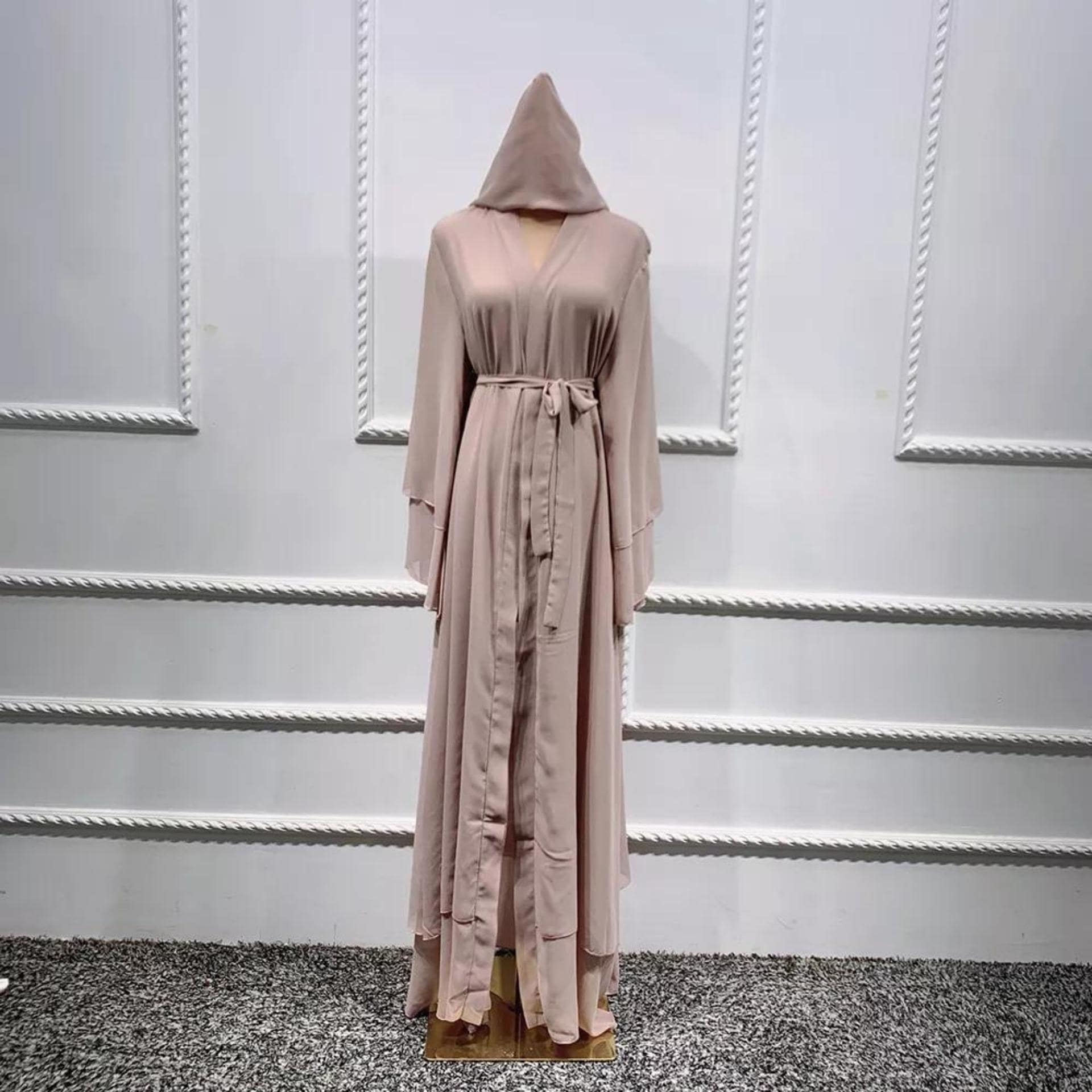Abaya Femme Beige – Image 6
