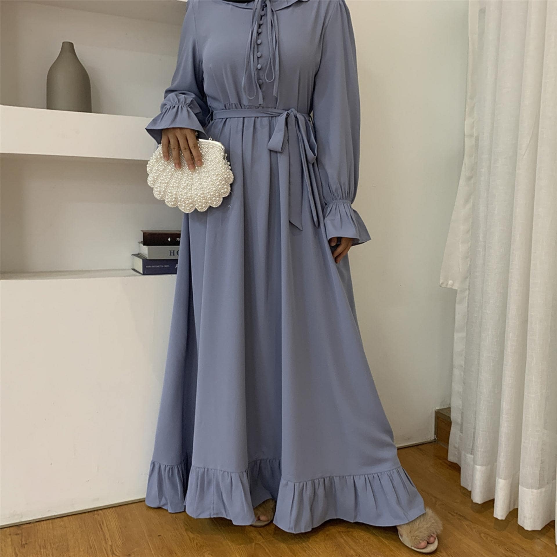 Abaya FemmeBleu Ciel – Image 3