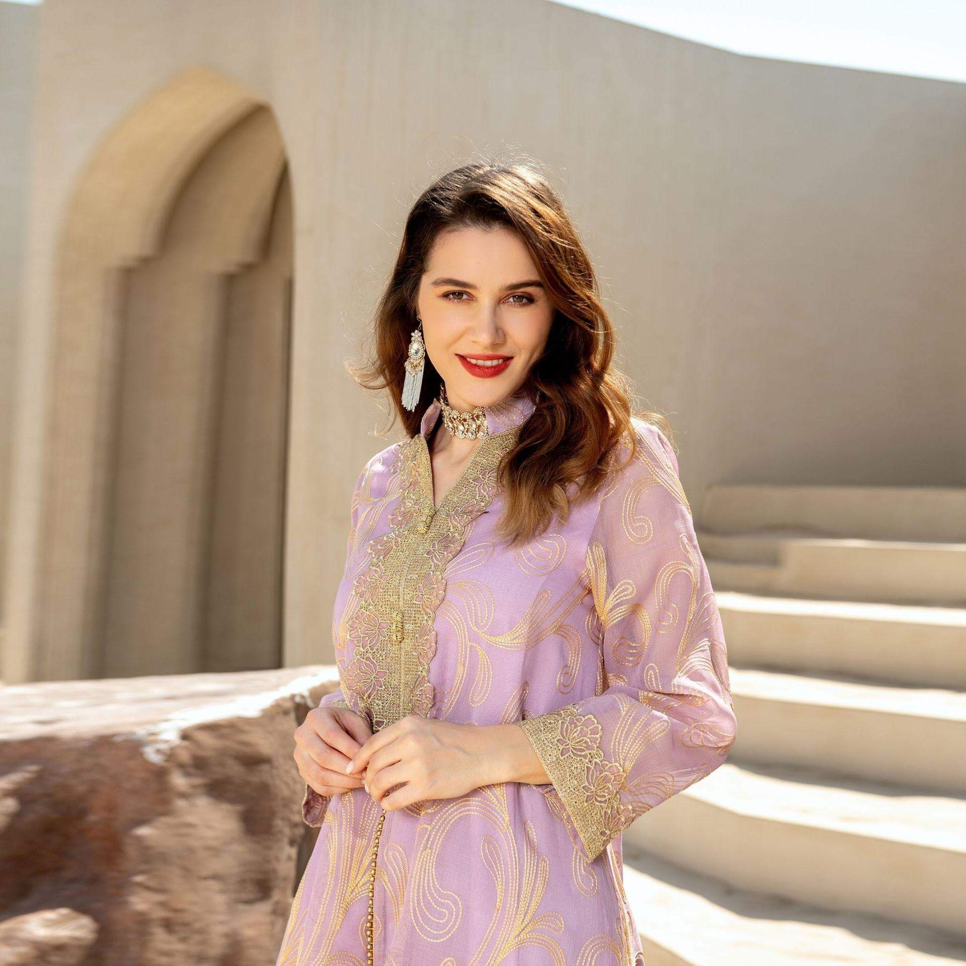 Djellaba FemmeAvec Dentelle – Image 6