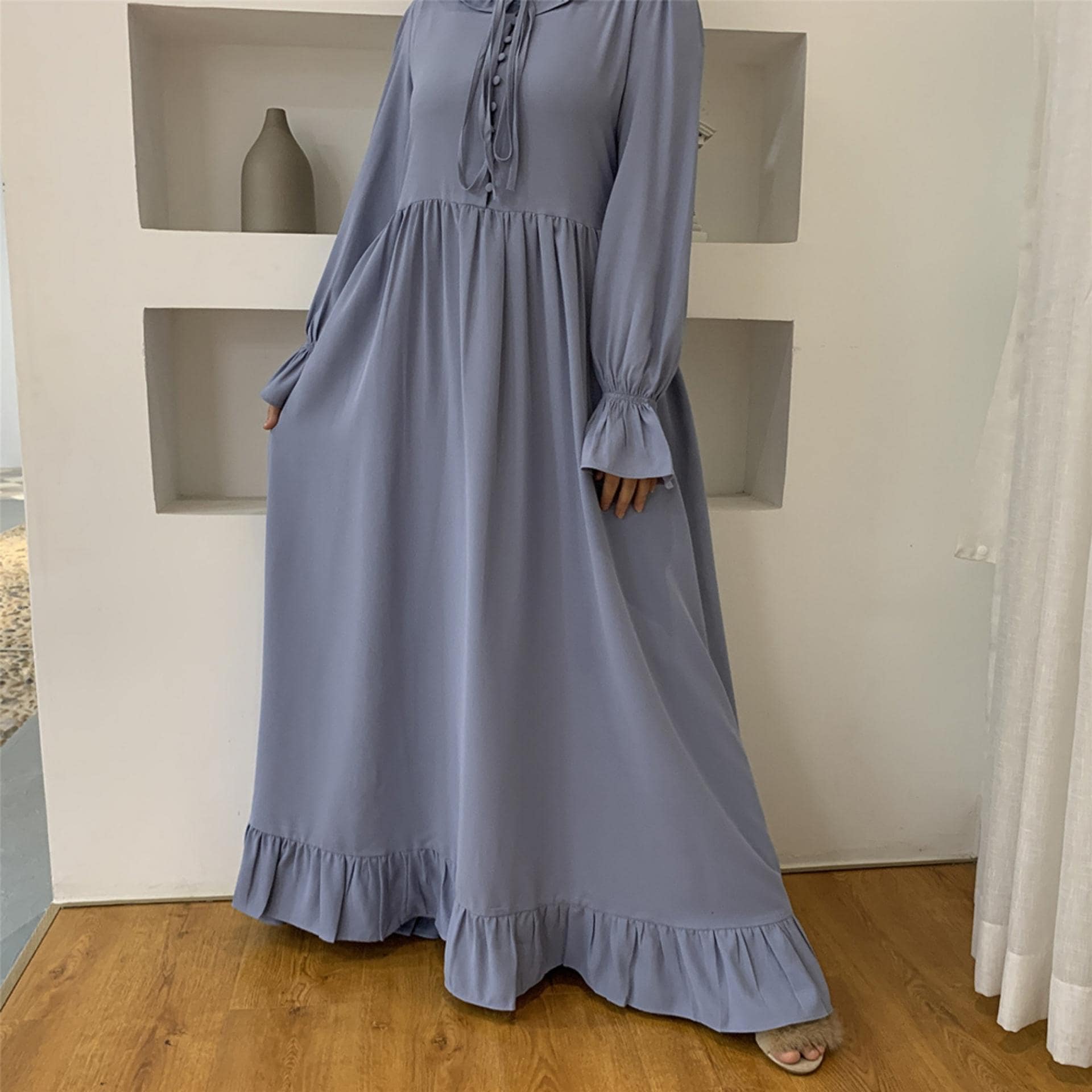 Abaya FemmeBleu Ciel – Image 5