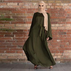 Abaya FemmeKaki