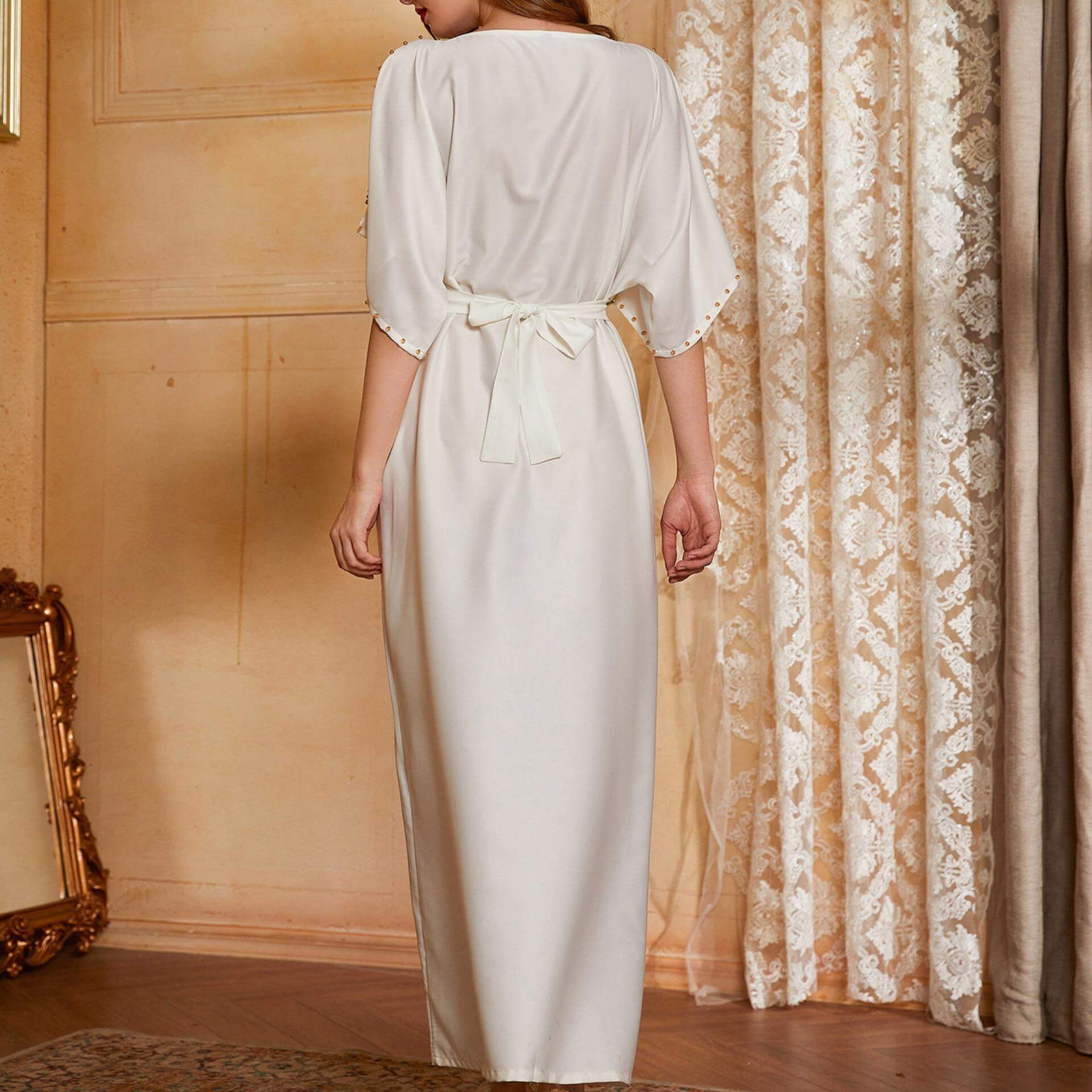 Djellaba MarocaineFemme Blanche – Image 5