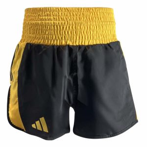 Short de Boxe Thaï et Kick adidas - Noir Or