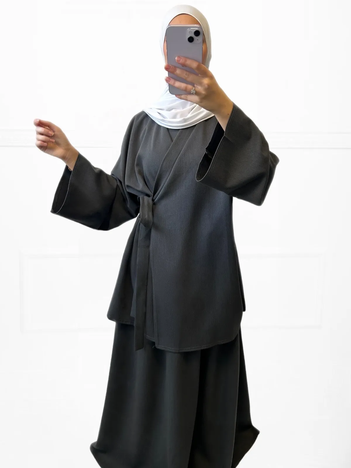 Ensemble Kimono et Jupe tissu épais – Image 4