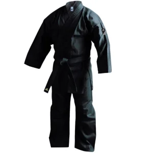 Kimono Karaté Bushido adidas Noir – Entraînement Arts Martiaux