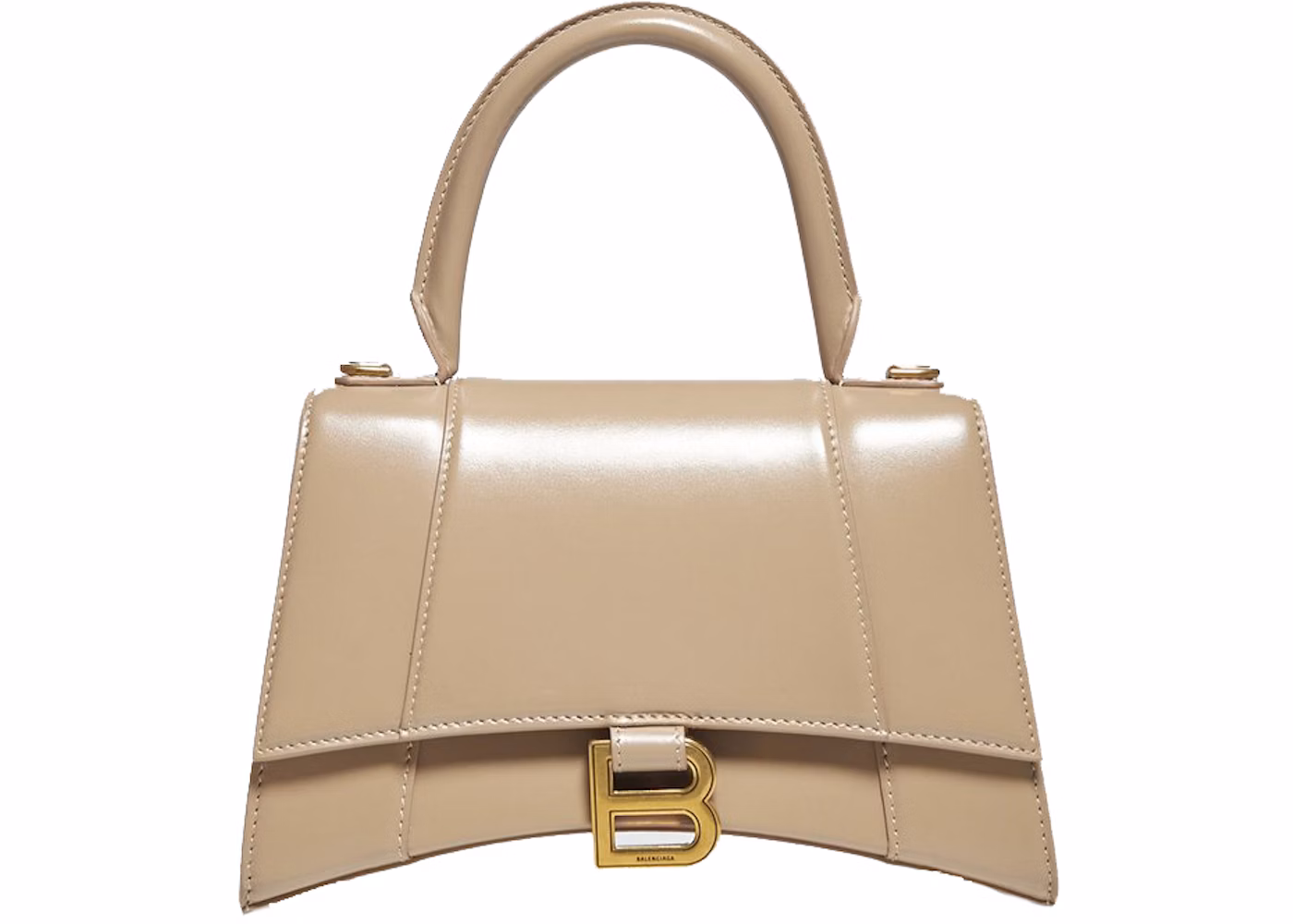 Balenciaga Hourglass Light Beige Leather
