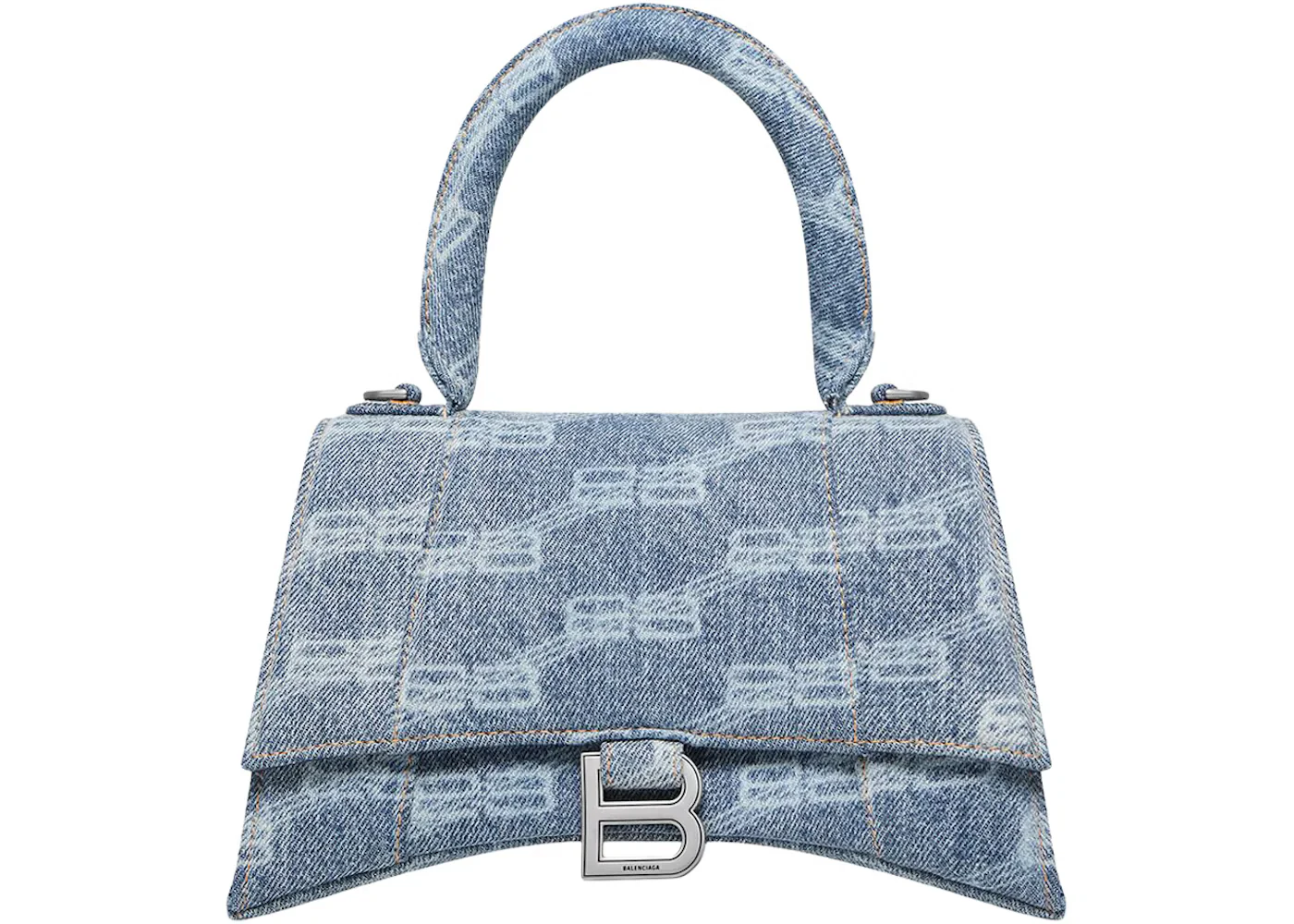 Balenciaga Hourglass BB Blue Denim – Image 2