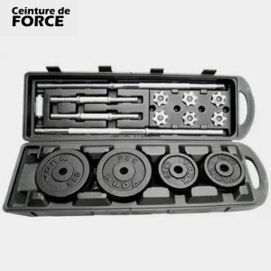 Barre et poids musculation