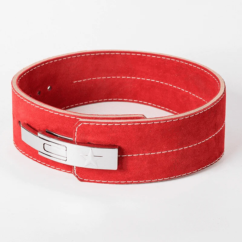 Ceinture de force à levier rouge clair