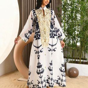 Robe de soirée musulmane texturée à la mode