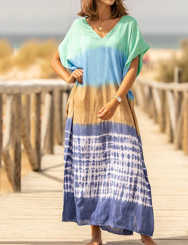 Maillot de bain bikini avec robe chemisier crème solaire de vacances en bord de mer – Image 3