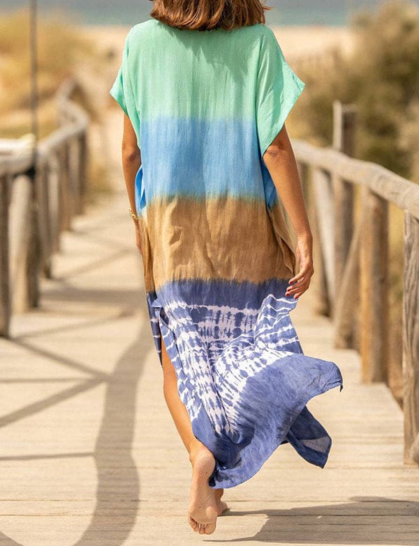 Maillot de bain bikini avec robe chemisier crème solaire de vacances en bord de mer – Image 9