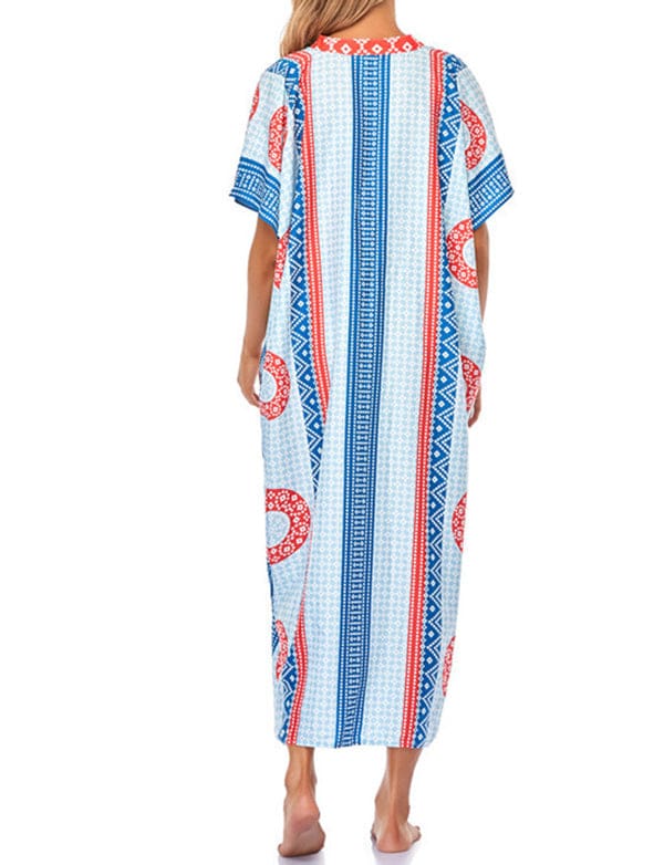 Robe de plage style bohème à séchage rapide pour femmes tunique sexy caftan – Image 7