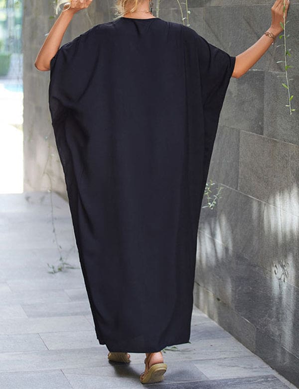 Maillot de bain brodé pour la plage, ample et de grande taille – Image 3