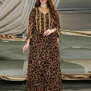 Robes Abaya longues à la mode avec strass