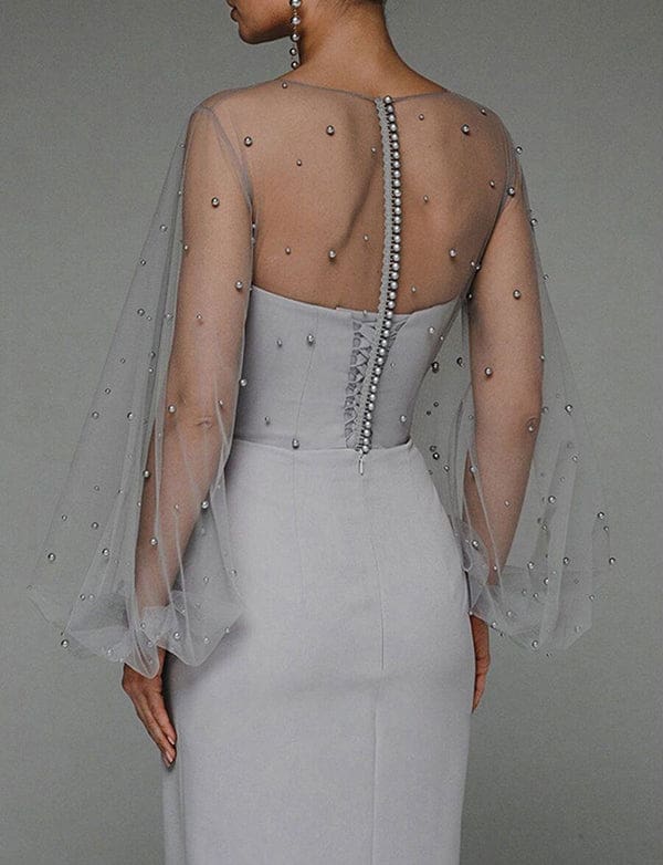 Robe de hanche sexy sans bretelles à col en V – Image 8